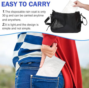 Disposable Rain Poncho for Adult (Set of 60)