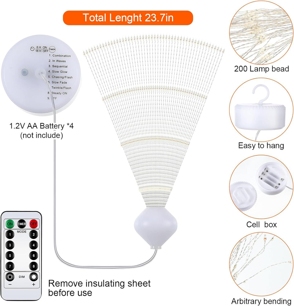 200 LED Bead Firework Light (Set of 8)