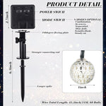 36 Ft 60 LED Solar Crystal Globe String Light