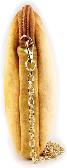 Cute Plush Butter Toast Crossbody Handbag