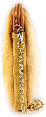 Cute Plush Butter Toast Crossbody Handbag