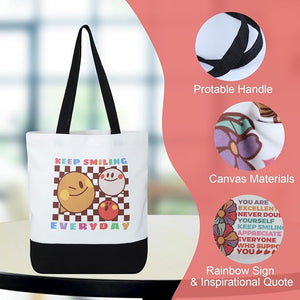 Inspirational Canvas Tote Bag (Assorted Design, Set of 10)