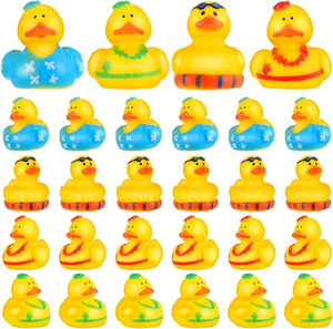 2.2" Rubber Ducks (Assorted Style, Set of 24)
