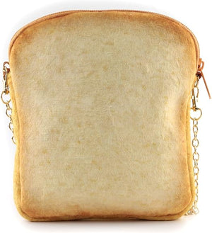Cute Plush Butter Toast Crossbody Handbag