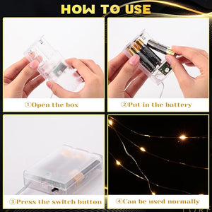 20 Feet 40 LED Fairy String Light (Set of 16)