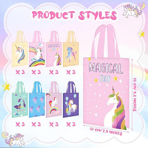 Unicorn Non-Woven Gift Bag Goodie Bag (Set of 24)