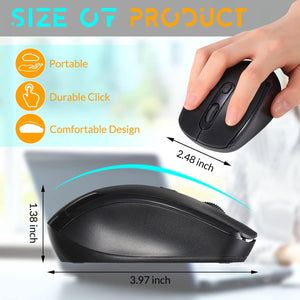 DPI Adjustable Wireless Mouse (Set of 12)