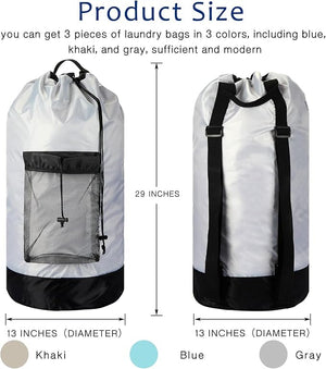 Large Laundry Backpack Bag (Assorted Color, Set of 3)