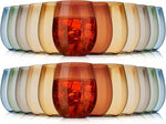12 oz Plastic Stemless Wine Glass (Assorted Coloer, Set of 24)