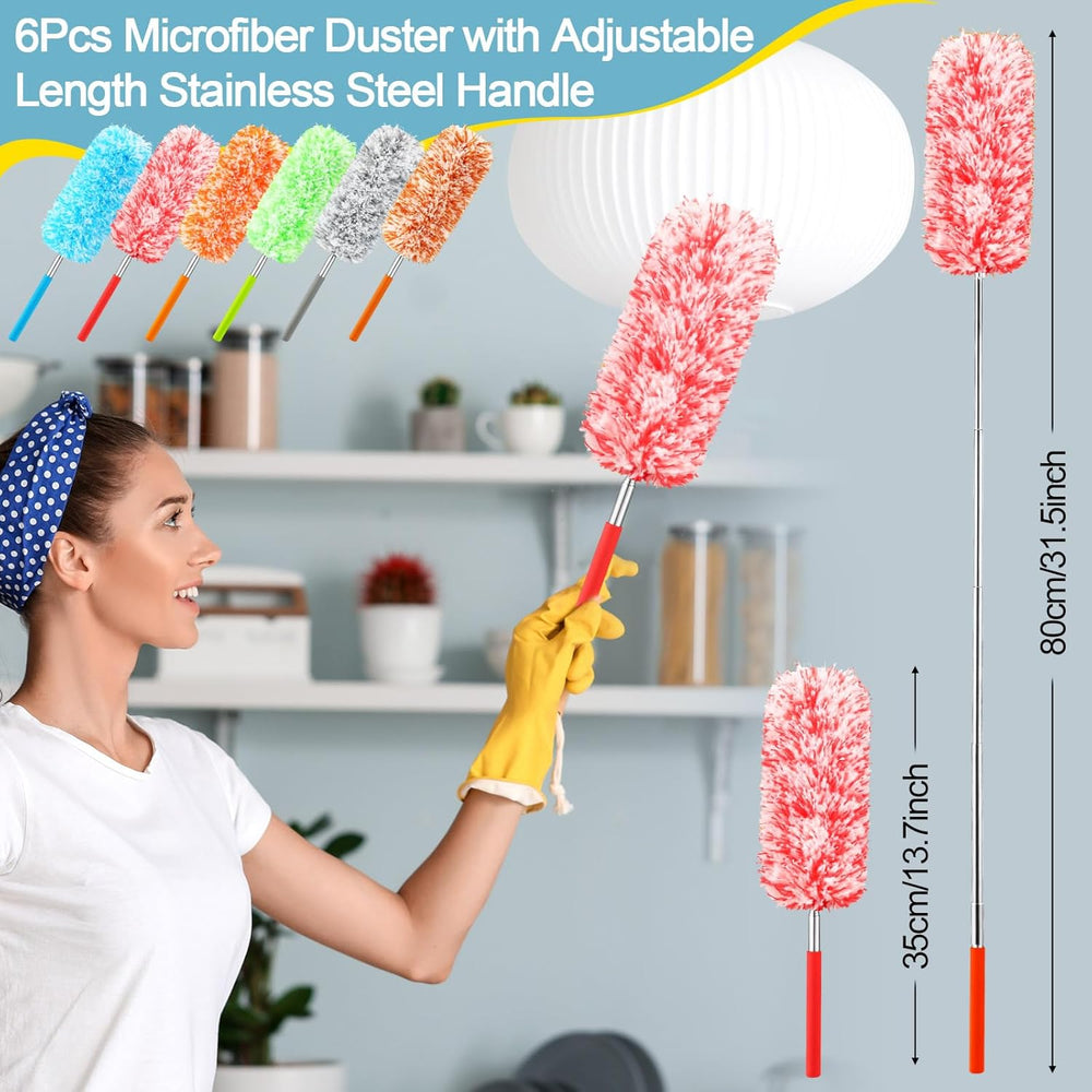 Microfiber Duster Kit (Assorted Style, Set of 12)