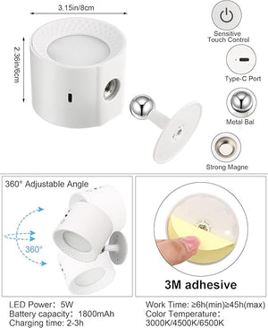 Rechargeable LED Wall Sconce (Set of 4)