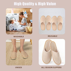 10 Pairs Non-Slip Guest Slipper