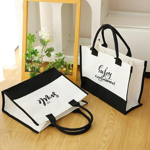 Inspirational Canvas Tote Bag (Assorted Design, Set of 4)