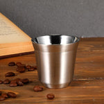 75mL (2.5 oz) Stainless Steel Espresso Cup Set