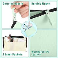 PU Makeup Bag (Mint Green, Set of 12)