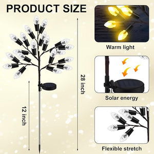 Solar Pine Cone Pathway Light (Set of 4)