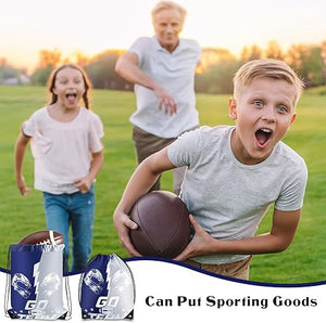 Drawstring Backpack Bag (24 Pcs, Football Theme) (Copy)