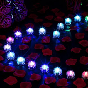 Submersible LED Floral Tea Light (Set of 48)