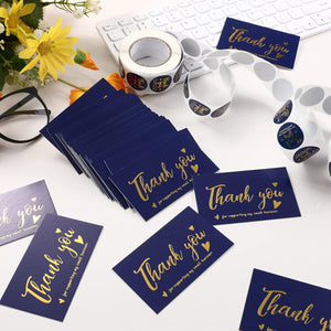 "Thank You for Supporting My Small Business" Stickers & Cards Set (2200 Pcs)