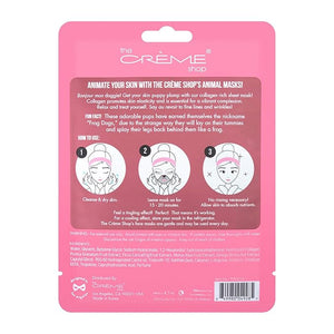 The Crème Shop Animated Face Sheet Mask - Set of 3 (French Bulldog: Collagen)