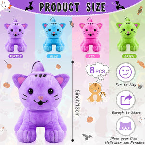 Stuffed Cat Toy (Assorted Color, Set of 8)