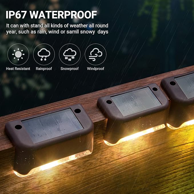 LED Solar Deck Light (Set of 12)