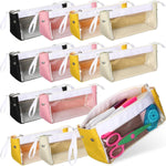 Clear Aesthetic Pencil Pouch (Assorted Color, Set of 12)