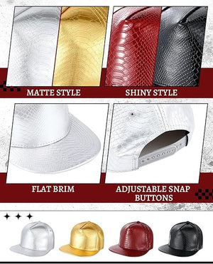 PU Leather Hip Hop Hat (Assorted Color, Set of 12)