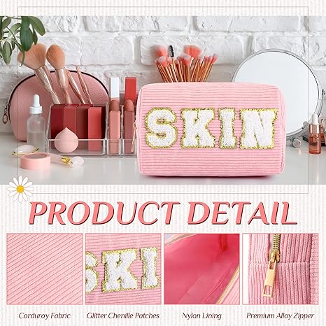 Corduroy Makeup Bag (Set of 3)