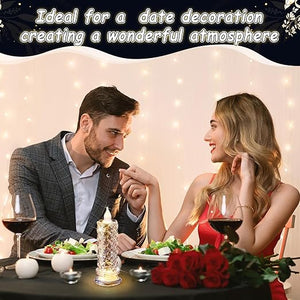 7" x 2.5" LED Pillar Candles (Set of 8)