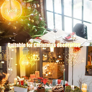 Merry Letter Decorative Lamp Bulb (Set of 2)