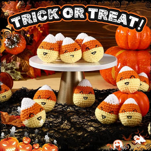 Handmade Crochet Candy Corn Plush (Set of 20)