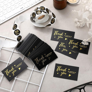 "Thank You for Supporting My Small Business" Stickers & Cards Set (2200 Pcs)