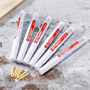White Grout Tile Pen Grout Restorer Pen for Tile Wall Floor (Set of 12)