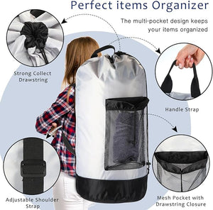 Large Laundry Backpack Bag (Assorted Color, Set of 3)