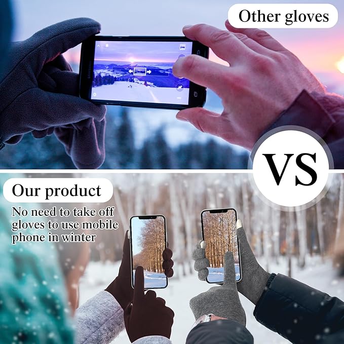 Women's Touchscreen Fleece-Lined Gloves (Pairs of 12)