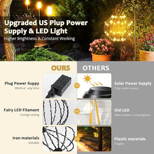 3 Sphere Ball  Pathway Light (Warm White)