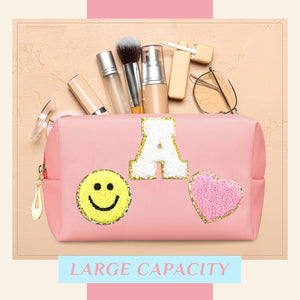 3 Pcs PU Makeup Bag with keychain bracelet