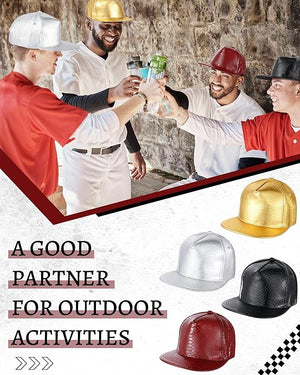 PU Leather Hip Hop Hat (Assorted Color, Set of 12)