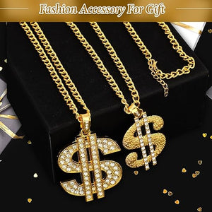 Dollar Sign Chain (Set of 2)
