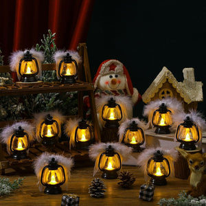 Angel Feather Wings LED Lantern (Black, Set of 12)