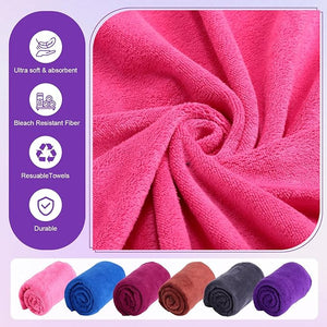 55" x 28" Microfiber Bath Towel (Assorted Color, Set of 18)