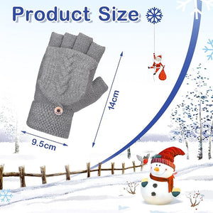 Fingerless Flip-Top Knit Gloves (Pairs of 3)