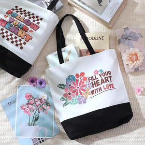 Inspirational Canvas Tote Bag (Assorted Design, Set of 10)