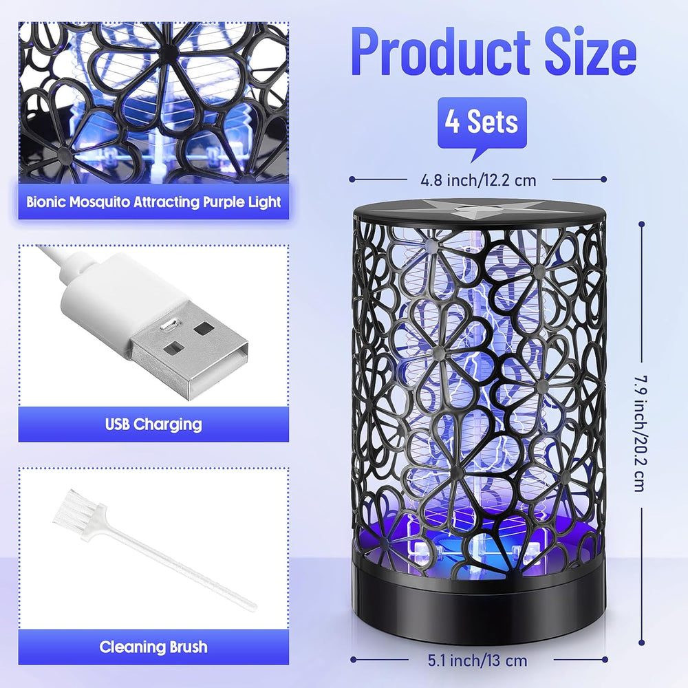 USB Electric Bug Zapper Lamp (Set of 4)