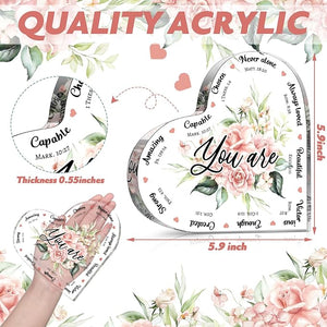 Heart-Shaped Religious Faith Decoration Sign Plaque