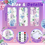 6" x 3" LED Candle with Remote – Hydrangea (Set of 3)