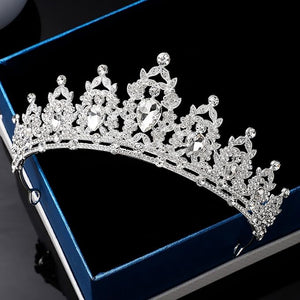 Silver Crown Tiara for Women (Set of 10)