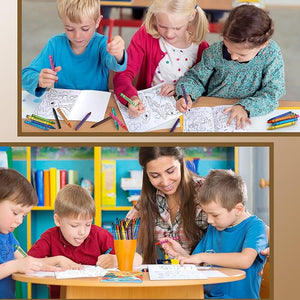 144 Pcs Water Coloring Books with Crayons (Dinosaur Theme)