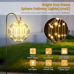3 Sphere Ball  Pathway Light (Warm White)